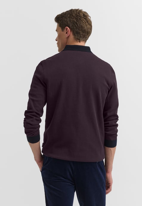 Bugatti Herren Polo-Shirt Brusttasche Kontraststreifen - Image 2
