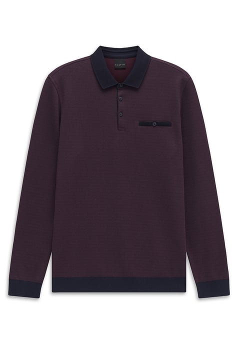 Bugatti Herren Polo-Shirt Brusttasche Kontraststreifen - Image 4