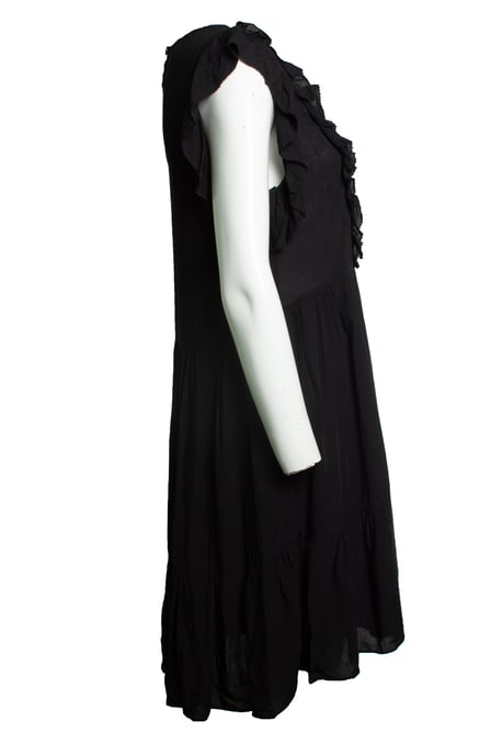 Zadig & Voltaire, schwarzes ärmelloses Rüschenkleid - Image 4