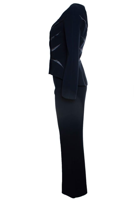 Thierry Mugler, marineblauer Anzug - Image 6