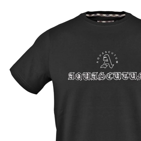 Aquascutum - "Aquascutum" T-Shirt für Herren (Schwarz) - Image 3
