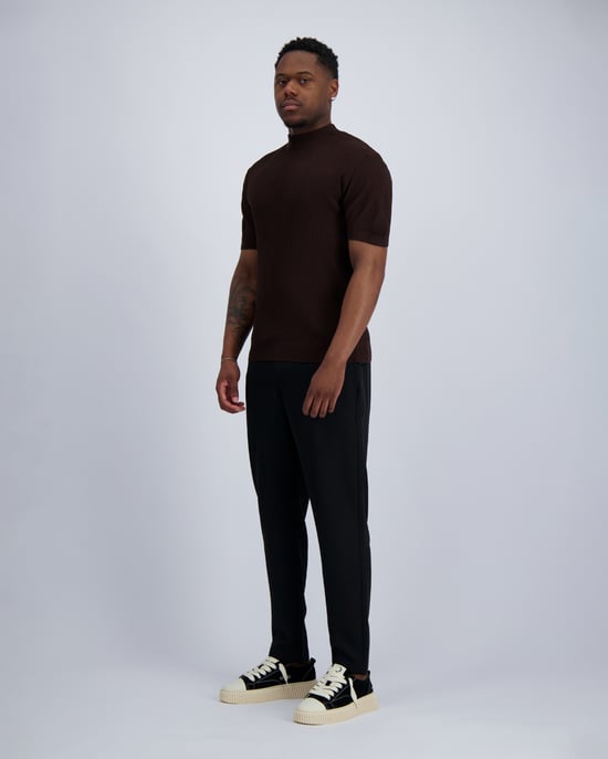 Black Bananas Knit T-shirt, - Image 4