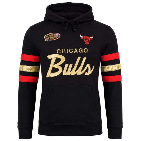 Mitchell & Ness NBA Chicago Bulls Meisterschaft Herren Schwarzer Kapuzenpullover - Image 1