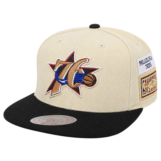 Mitchell & Ness NBA Philadelphia 76ers Vintage Jockey Cap Off White - Image 1