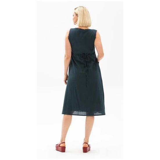 Ärmelloses Burçak Midi Sommerkleid aus Shile-Stoff Petrol - Image 2