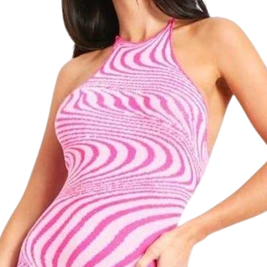 Missy Empire - Einteiler für Damen, Krawatten-Kragen, Jerseyware (Pink) - Image 3