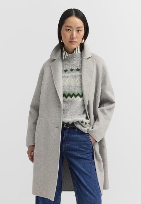 Bugatti Damen Mantel Doubleface Wollmix Reverskragen - Image 1