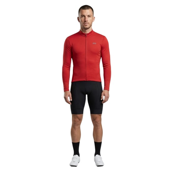 dhb - Radfahr-Trikot für Herren, Thermisches Material, Langärmlig (Kirschrot) - Image 3