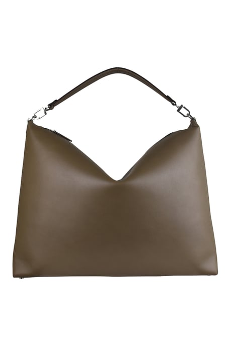 Toteme Leder-Tasche mit abgeschrägten Kanten Grün - Image 1
