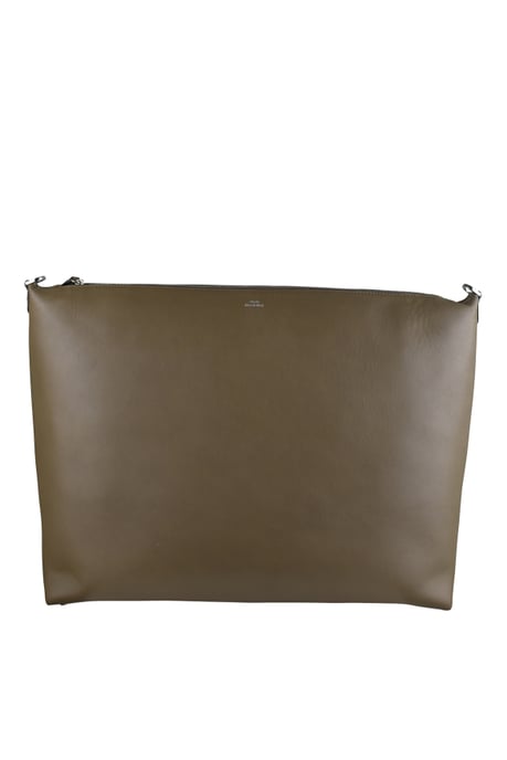 Toteme Leder-Tasche mit abgeschrägten Kanten Grün - Image 2