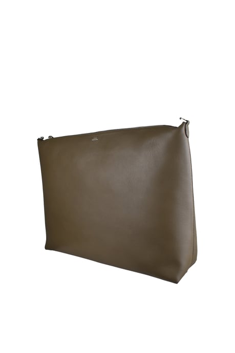 Toteme Leder-Tasche mit abgeschrägten Kanten Grün - Image 3