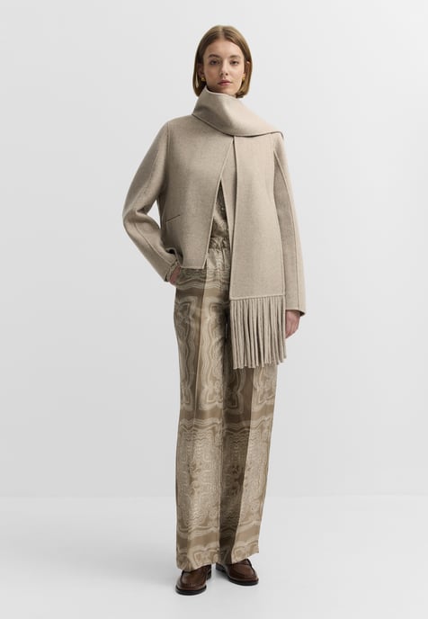 Bugatti Damen Blazer Doubleface Wollmix Schal - Image 3