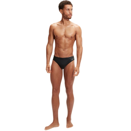 Speedo - "Medley" Schwimmshorts für Herren (Schwarz/Grau) - Image 1