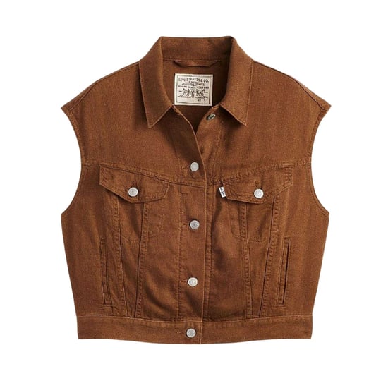 Levis - "Shrunken 90s" Top für Damen, Denim (Braun) - Image 2