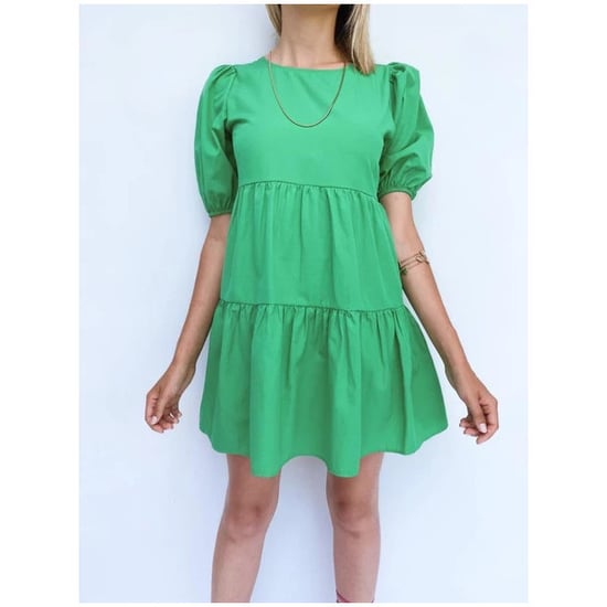 Grünes Damen-Minikleid mit Rückenausschnitt - Image 3