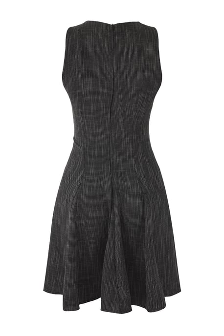 Damen Unifarbenes kurzes/mini ärmelloses Freizeit-Skaterkleid - Image 5