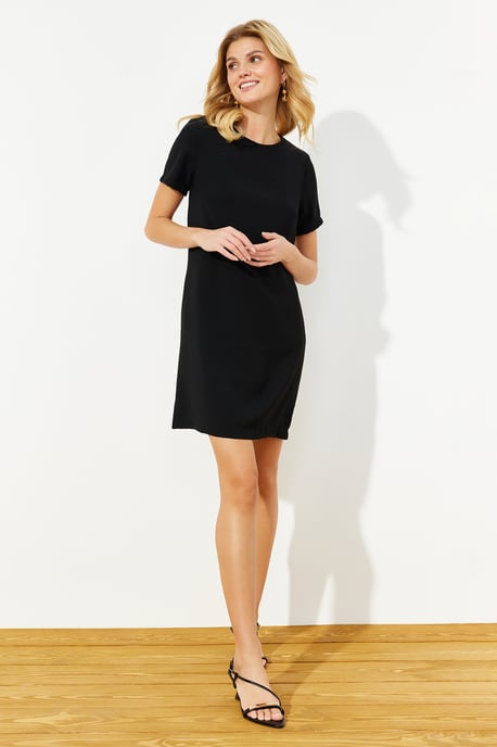 Unifarbene Mini-Shorts für Damen, Business, normale Passform - Image 6