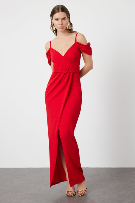 Unifarbenes, kurzes Maxikleid für Damen, ideal für Abschlussball oder Abiball, normale Passform, Abend- und Ballkleid - Image 1