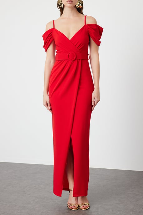 Unifarbenes, kurzes Maxikleid für Damen, ideal für Abschlussball oder Abiball, normale Passform, Abend- und Ballkleid - Image 3