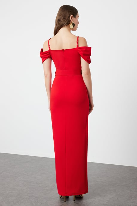 Unifarbenes, kurzes Maxikleid für Damen, ideal für Abschlussball oder Abiball, normale Passform, Abend- und Ballkleid - Image 5