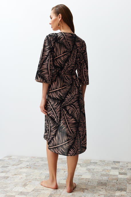 Damen-Midikleider mit Ethno-Muster und kurzem Strandkleid in regulärer Passform - Image 5