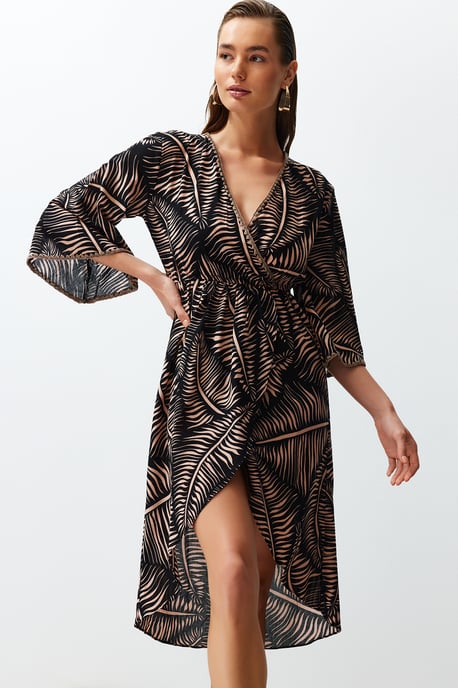 Damen-Midikleider mit Ethno-Muster und kurzem Strandkleid in regulärer Passform - Image 6