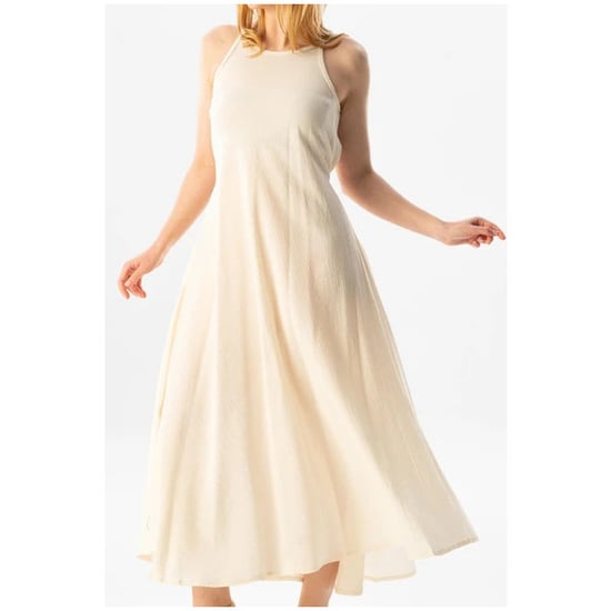 Sima Langes Sommerkleid in Creme, aus Şile-Stoff mit Trägern. - Image 2