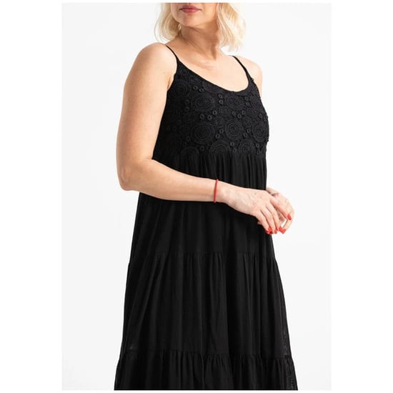 Didem Langes Sommerkleid in Schwarz, aus Träger-Şile-Stoff gefertigt - Image 2