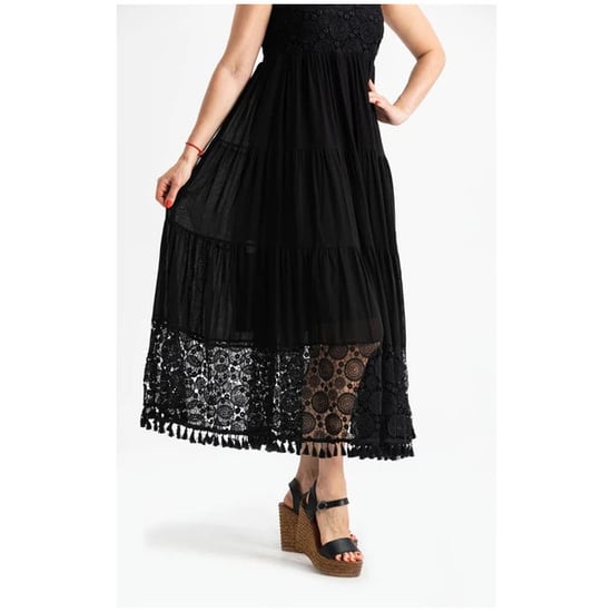 Didem Langes Sommerkleid in Schwarz, aus Träger-Şile-Stoff gefertigt - Image 3