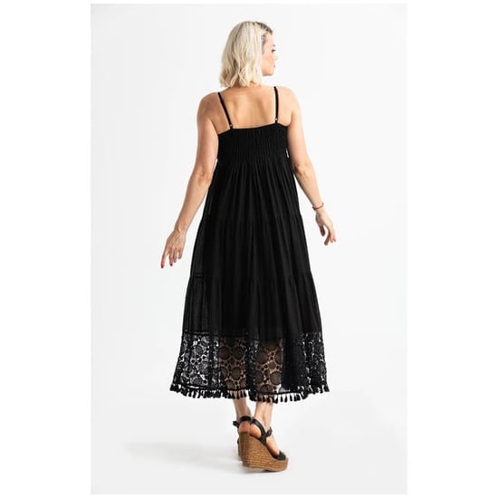 Didem Langes Sommerkleid in Schwarz, aus Träger-Şile-Stoff gefertigt - Image 5