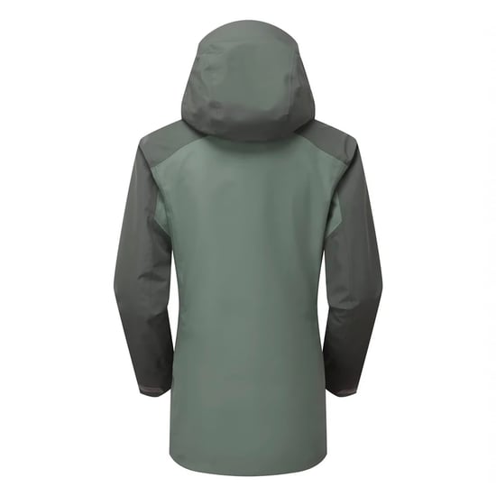 Damen wasserdichte GORE-TEX Hüttenjacke mit Kapuze Regenjacke mit Taschen - Image 2
