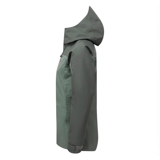 Damen wasserdichte GORE-TEX Hüttenjacke mit Kapuze Regenjacke mit Taschen - Image 3