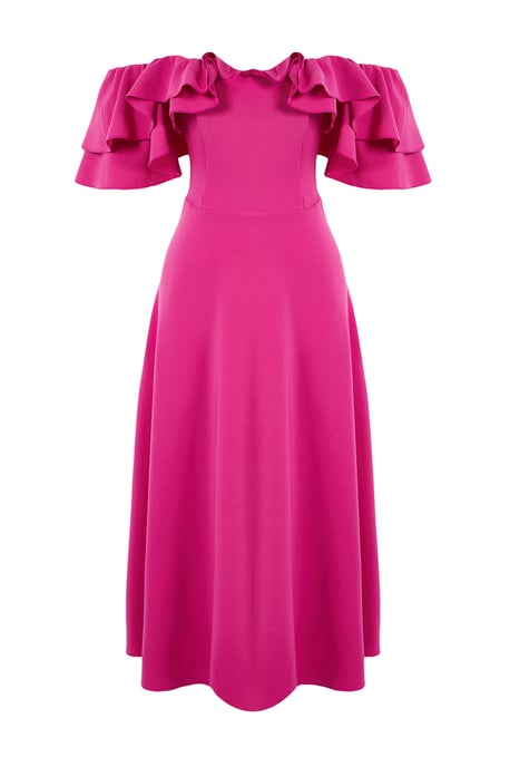 Kurzes, gerades, figurbetontes Midikleid in Rosa für Damen, ideal für Abschlussfeiern oder Ballabende - Image 5