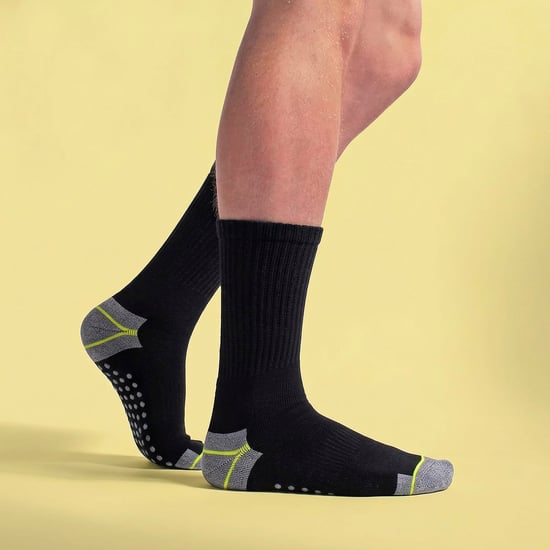 6 Paar Herren Rutschfeste Arbeitssocken | Atmungsaktive Durable Stiefelsocken mit Grips - Image 4