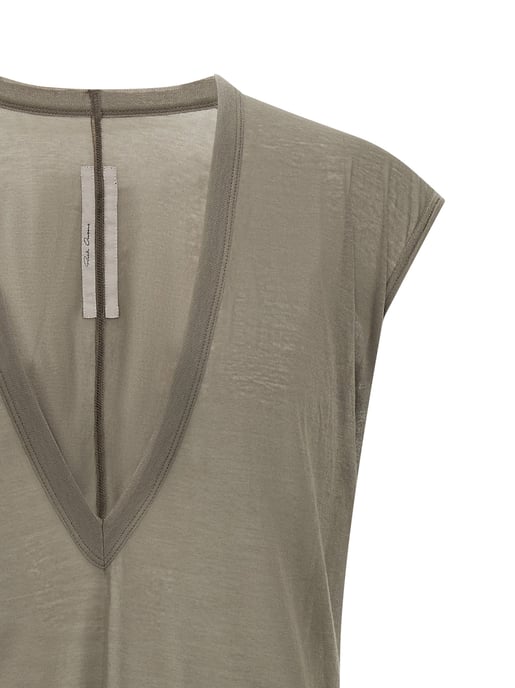 Rick Owens Graues Baumwoll-T-Shirt - Image 3