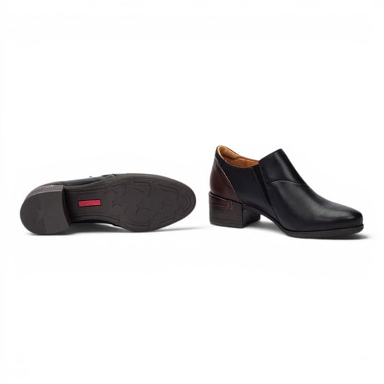Pikolinos Schwarze Lederschuhe mit niedrigem Absatz für Damen – Malaga - Image 6
