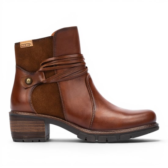 Pikolinos Braune Lederstiefel mit Reißverschluss – San Sebastia - Image 1