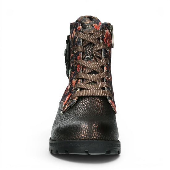 Laura Vita Damen-Gothic Victorian Floral Bronze Leder-Schnürstiefel – Cocrailo-47 - Image 5