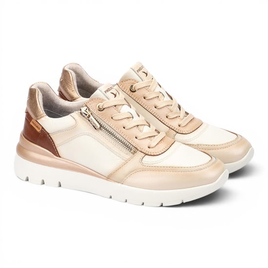 Pikolinos Damen Weiße Ledersneakers Trainerschuhe – Cantabria - Image 3