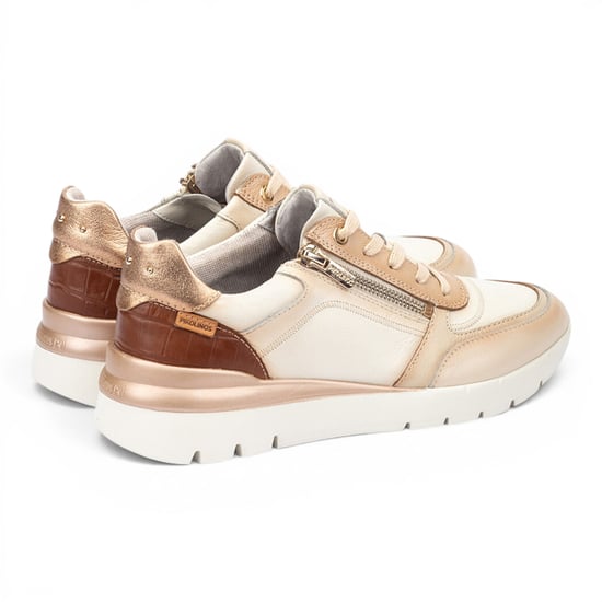 Pikolinos Damen Weiße Ledersneakers Trainerschuhe – Cantabria - Image 4