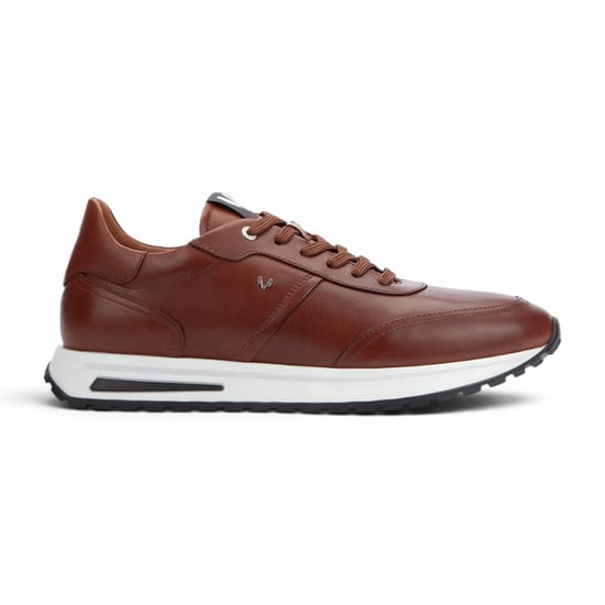 Martinelli Herren braune Ledersneakers Trainer Schnürschuhe – Hanbury - Image 1