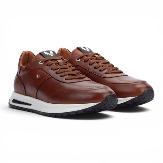 Martinelli Herren braune Ledersneakers Trainer Schnürschuhe – Hanbury - Image 3