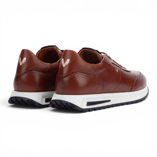 Martinelli Herren braune Ledersneakers Trainer Schnürschuhe – Hanbury - Image 4