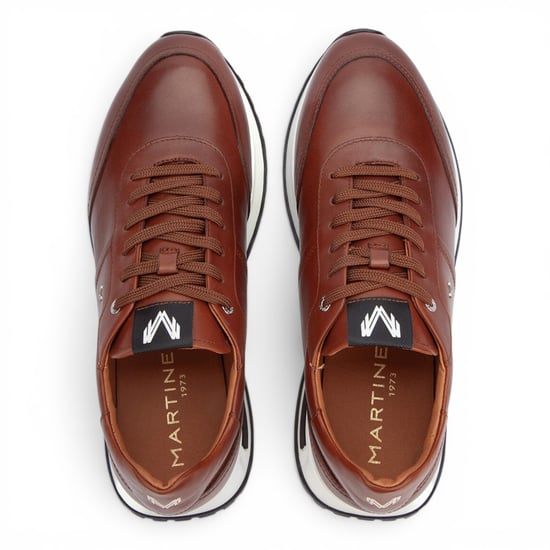 Martinelli Herren braune Ledersneakers Trainer Schnürschuhe – Hanbury - Image 6