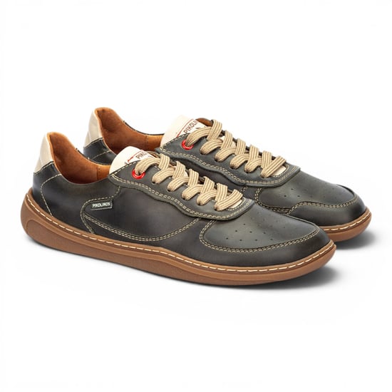 Pikolinos Pine Green Leather Sneakers Trainer Barfußschuhe – Aranjuez - Image 3