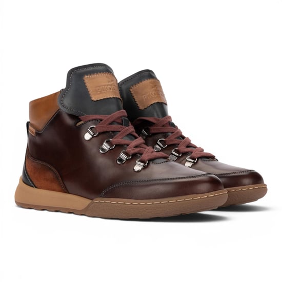 Pikolinos Damen Caoba Rote Leder-Schnürschuhe Turnschuhe – Viana - Image 3
