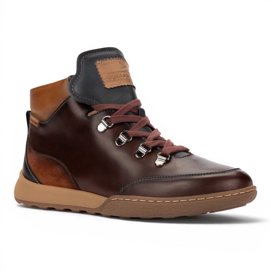Pikolinos Damen Caoba Rote Leder-Schnürschuhe Turnschuhe – Viana - Image 4