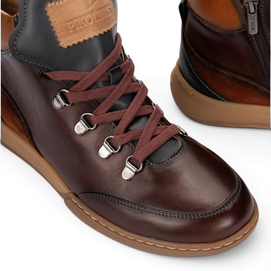 Pikolinos Damen Caoba Rote Leder-Schnürschuhe Turnschuhe – Viana - Image 5