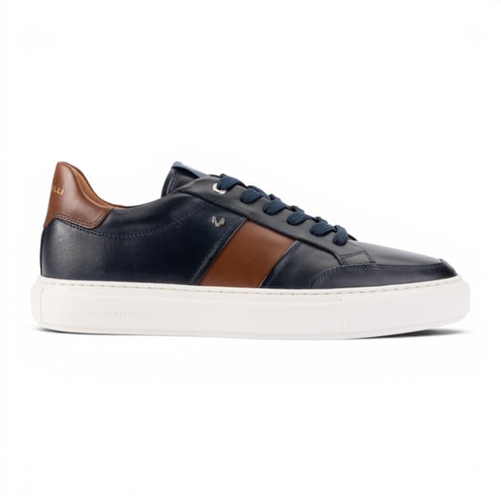 Martinelli Herren Blaue Ledersneakers Sneakers Sneaker Schuhe – Hastings - Image 1