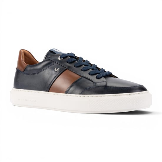 Martinelli Herren Blaue Ledersneakers Sneakers Sneaker Schuhe – Hastings - Image 3
